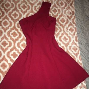 Date Night Dress | Red | XS | One Shoulder